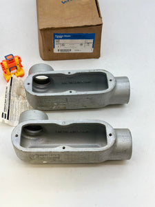 Eaton Crouse-Hinds LL58 Form 8 Conduit Outlet Body, 1.5” *Box of (2)* (New)