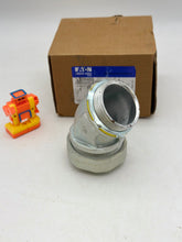 Load image into Gallery viewer, Eaton Crouse-Hinds LT20045G Liquidtight 45Deg. Connect w/ Ground Lug, 2&quot; (New)