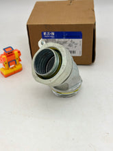 Load image into Gallery viewer, Eaton Crouse-Hinds LT20045G Liquidtight 45Deg. Connect w/ Ground Lug, 2&quot; (New)