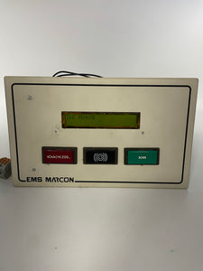 EMS Marcon CPU Data Alarm Display Unit (Not Fully Tested-For Parts)