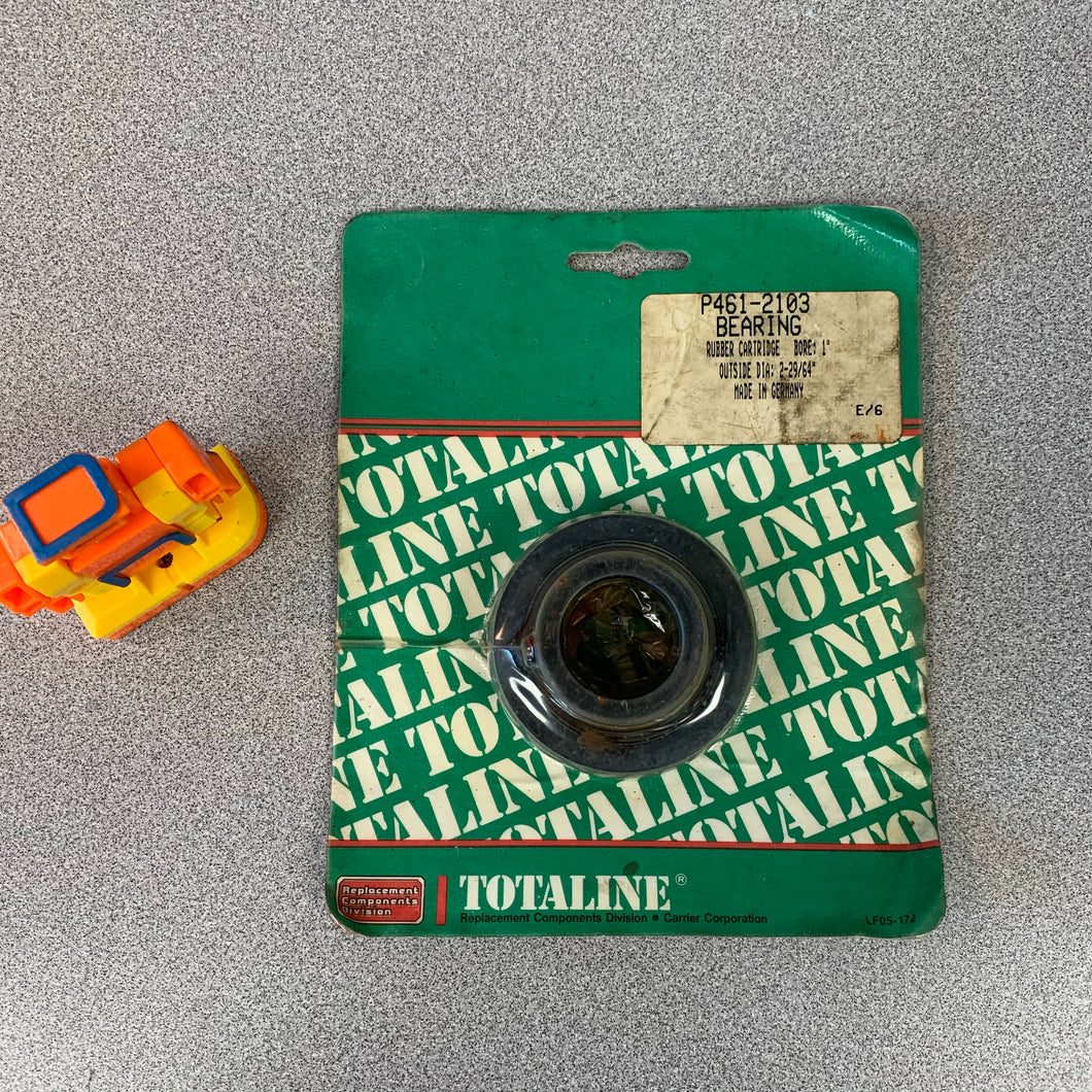 Totaline (Carrier) P461-2103 Bearing, Rubber Cartridge, Bore:1”, Outside Dia:2-29/64” (Open Box)