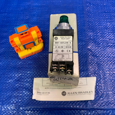 Allen-Bradley 800T-QSTL24G Series N Green Illuminated Push Button (Open Box)
