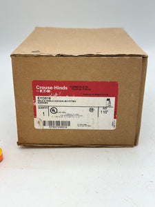 Eaton Crouse-Hinds EYD516 Male & Female Hub Sealing Fitting w/ Drains, 1-1/2" (New)