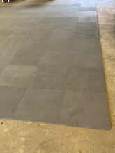 Load image into Gallery viewer, Interlocking 1/2&quot; Rubber Foam Floor Mats, Gray, 17&#39;-10.5&quot;x19&#39;-10.5&quot;, 356SF w/ (4) Extra (Used)