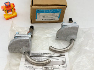 Cooper Crouse-Hinds LCC7 Cable Tray Conduit Clamp, 2-1/2", *Box of (2)* (New)