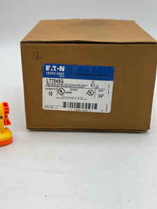 Eaton Crouse-Hinds LT7545G Liquidtight 3/4" 45Deg w/ Ground *Box of (10)* (New)