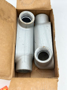 Eaton Crouse-Hinds LL58 Form 8 Conduit Outlet Body, 1.5” *Box of (2)* (New)