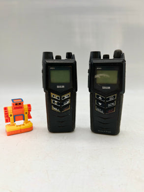 Sailor 623515A SP3515 Potable VHF Radio w/ B3502 Battery *Lot of (2)* (Works-For Parts)