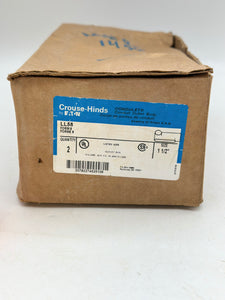 Eaton Crouse-Hinds LL58 Form 8 Conduit Outlet Body, 1.5” *Box of (2)* (New)