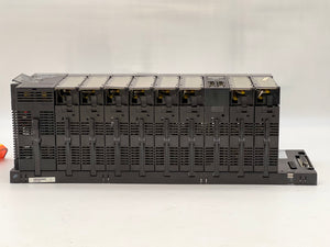 GE Fanuc PLC Assy Series 90-30 30W Power Supply w/ (10) Slot Base, (9) Modules (Not Tested)