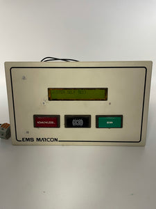 EMS Marcon CPU Data Alarm Display Unit (Not Fully Tested-For Parts)