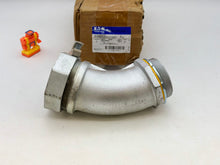 Load image into Gallery viewer, Eaton Crouse-Hinds LT30045G 45Deg Liquidtight Connect w/ Ground Lug, 3&quot; (New)