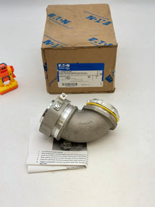 Eaton Crouse-Hinds LT20090G-SA Liquidtight Straight Connect w/ Ground Lug, 2" (New)