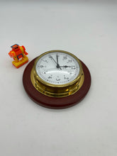 Load image into Gallery viewer, Hanseatic Instruments Marine Wall Clock on Wood (Used)