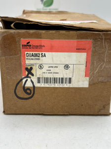 Cooper Crouse-Hinds GUA062-SA Sealing Cover, 3", *Box of (6)* (Open Box)