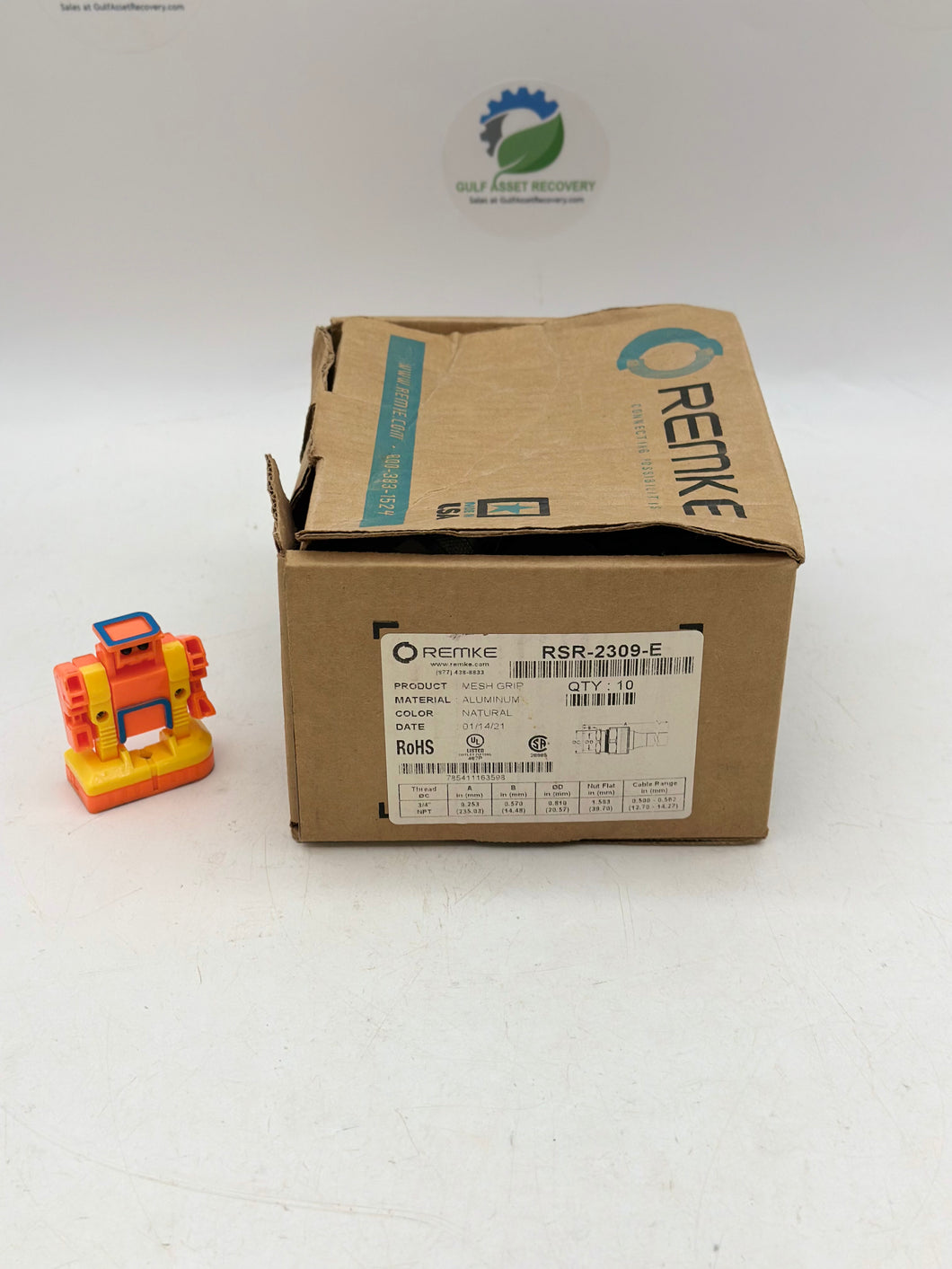 Remke RSR-2309-E Cord Grip, Mesh Grip, Alum, 3/4