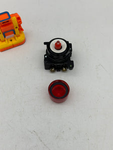 Eaton Cutler-Hammer E34TB120H2X Indicator Light, Red *Lot of (2)* (No Box)