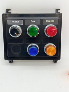 Eaton Cutler-Hammer Indicator Light Panel for MCC Bucket (4) Lights w/ Reset *Lot of (2)* (Used)