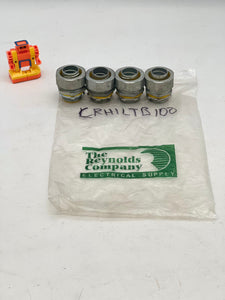 Crouse-Hinds 1" Liquidtight Conduit Connector Fitting *Lot of (4)* (No Box)