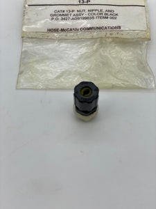 Hose-McCann (HMC) 13-P Nut, Nipple, Grommet Assy., Black (No Box)