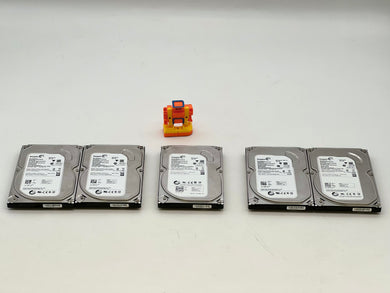 Seagate (x2) 1BD141-500 (x1) 1BD142-502 (x1) 1BD141-502 (x1) 9SL131-036 500GB, 250GB Hard Drives, *Lot of (5)* (Used)
