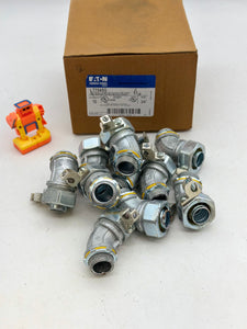 Eaton Crouse-Hinds LT7545G Liquidtight 3/4" 45Deg w/ Ground *Box of (10)* (New)