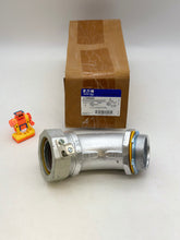 Load image into Gallery viewer, Eaton Crouse-Hinds LT25045G 45Deg Liquidtight Connect w/ Ground Lug, 2-1/2&quot; (New)