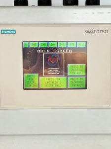 Siemens 6AV3627-1QK00-2AX0 Simatic TP27 Color Touch Panel, Enclosure Mounted (Used)