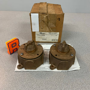 Pauluhn 862B Surface Mount Brass Watertight Switch Unit Housing Only *Box of (2)* (Open Box)