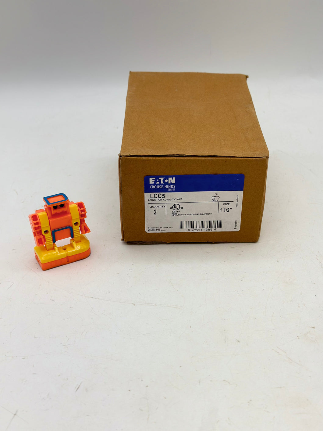 Eaton Crouse-Hinds LCC5 Cable Tray Conduit Clamp, 1-1/2