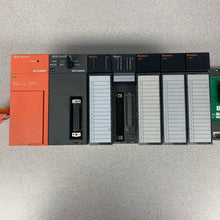 Load image into Gallery viewer, Mitsubishi Electric MELSEC A1S63P PLC CPU 9-Slot Rack w/ 6 Modules (Used)