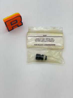 Hose-McCann (HMC) 13-P Nut, Nipple, Grommet Assy., Black (No Box)