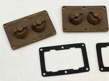 Load image into Gallery viewer, Pauluhn INX8002B 2-Gang Brass Rotary Switch Box Cover *Lot of (3)* (Used)