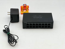 Load image into Gallery viewer, Cisco SF110D-16 V03 16-Port 10/100 Desktop Switch w/ Pwr Adapter (Used)