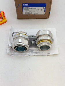 Eaton Crouse-Hinds LT150G-SA Liquidtight Straight Connect w/ Grounding Lug, 1-1/2" (New)