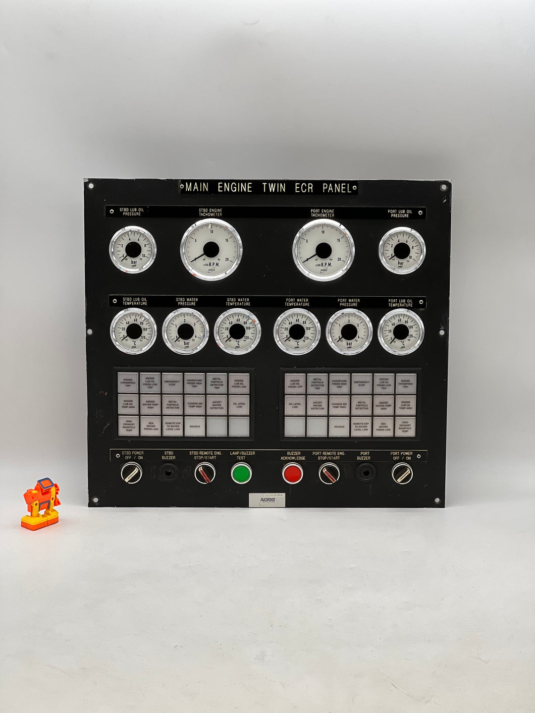 NORIS Automation P837-03-METEP-01 Main Engine Twin ECR Panel (Not Tested-For Parts)