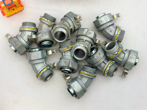 Eaton Crouse-Hinds LT10045G 45Deg Liquidtight Connect w/ Ground 1" *Box of (10)* (New)