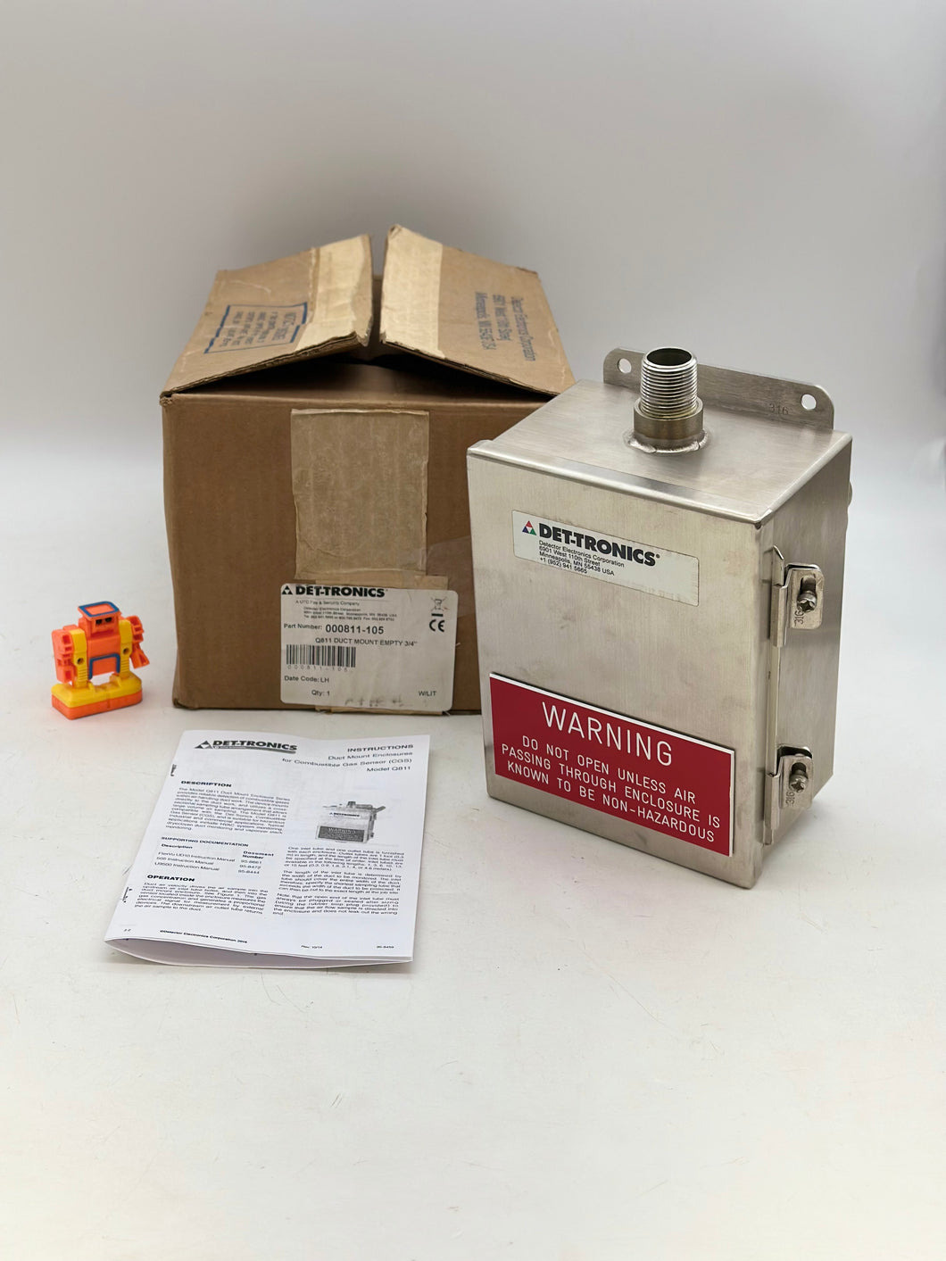 Det-Tronics 000811-105 Q811 CGS Duct Mount Enclosure, 3/4