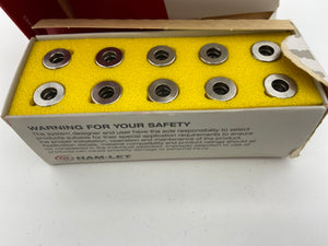 Ham-Let 3001606 762L SS 1/4" Tube OD Straight Comp. Union, *Box of (10)* (New)
