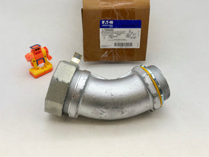 Eaton Crouse-Hinds LT25045G 45Deg Liquidtight Connect w/ Ground Lug, 2-1/2" (New)