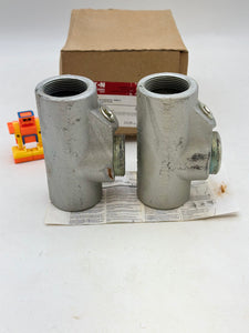 Eaton Crouse-Hinds EYS51 Vertical/Horiz. Female Condulet Sealing Fitting 1-1/2" *Box of (2)* (New)