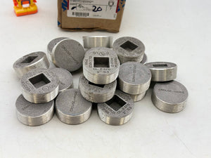 Eaton Crouse-Hinds PLG6-SA Recessed Pipe Plug, 2" *Box of (20)* (Open Box)