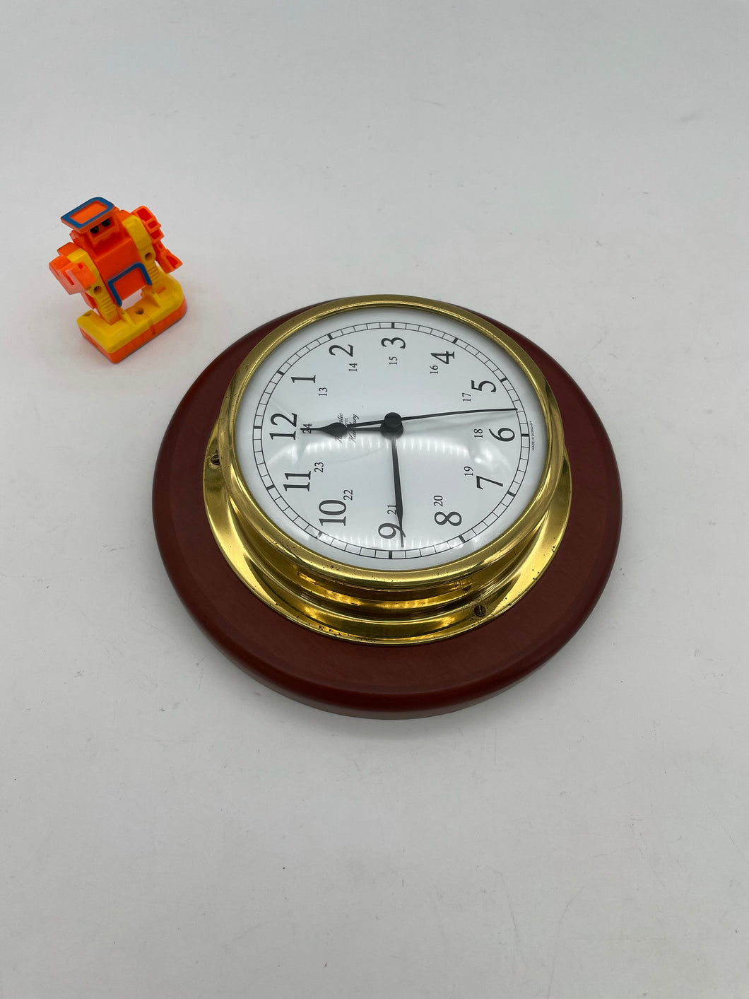 Hanseatic Instruments Marine Wall Clock on Wood (Used)