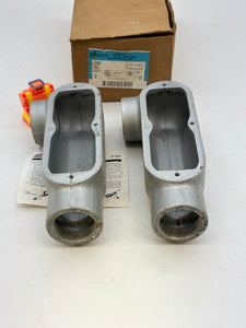 Eaton Crouse-Hinds LR58 Form 8 Conduit Outlet Body, 1.5” *Box of (2)* (New)