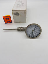 Load image into Gallery viewer, Grainger 1NFZ6 Analog Dial Thermometer, Bimetal, 3” Dial, 1/2” NPT (New)