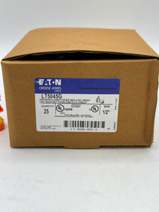 Eaton Crouse-Hinds LT5045G 45Deg Liquidtight Connect w/ Ground, 1/2" *Box of (25)* (New)