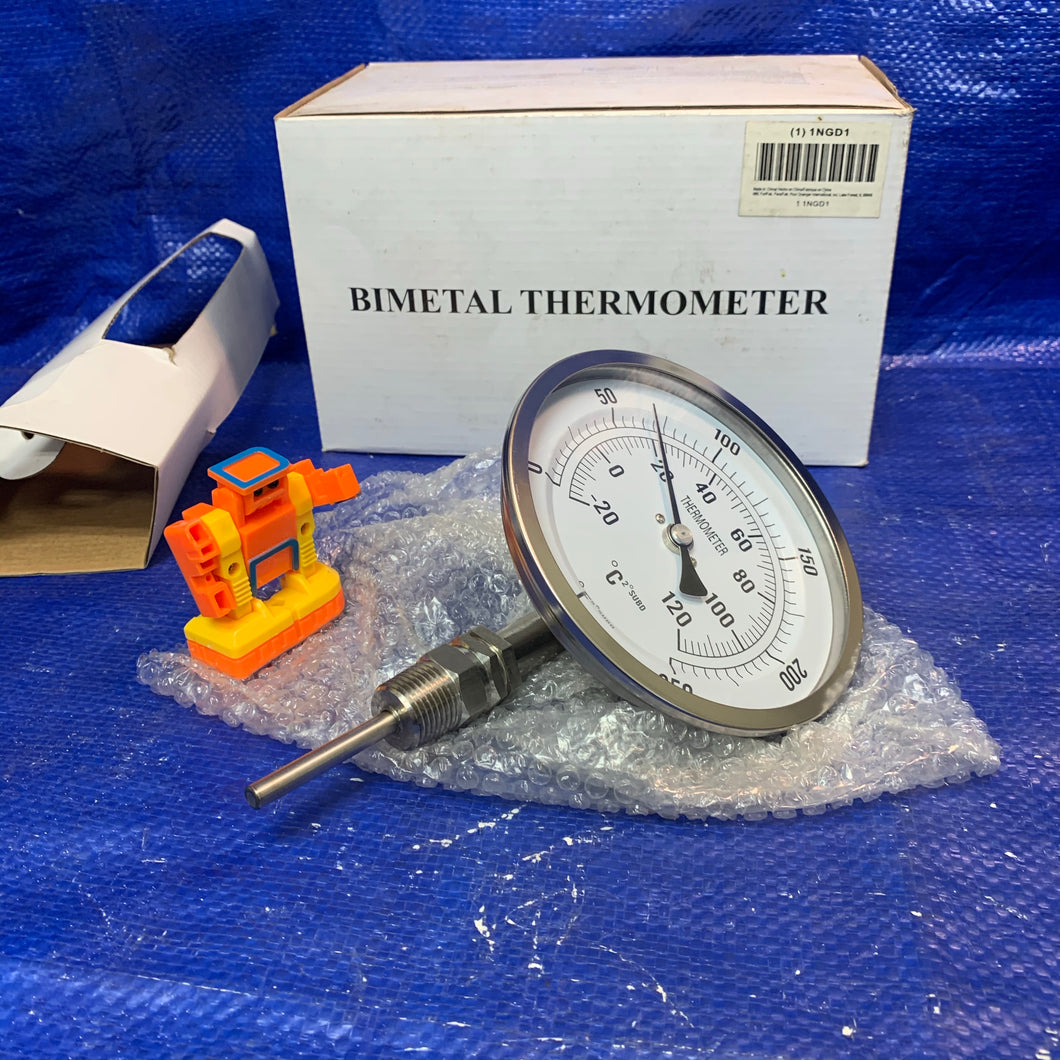 Grainger Approved 1NGD1 Bimetal Thermometer (Open Box)