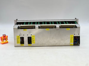 MaK Caterpillar 1.00.7-36.21.00-62 PCB Card Rack, Missing (1) Red Button Cap (Used)