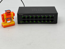 Load image into Gallery viewer, Cisco SF110D-16 V03 16-Port 10/100 Desktop Switch w/ Pwr Adapter (Used)