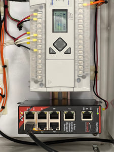 Remote ESD Control Panel Enclosure Allen Bradley 1766-L32BXB, Sixnet SLX-8MS-1 (Used)